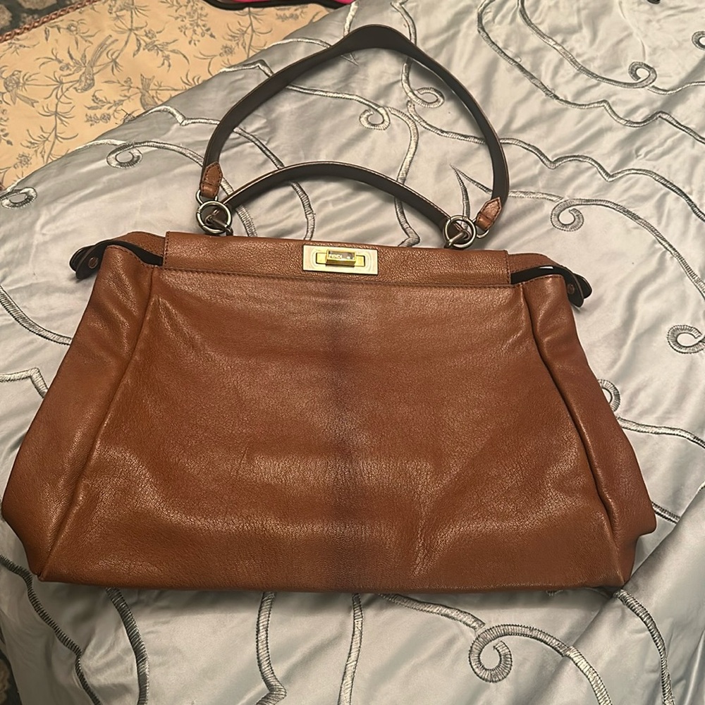 Fendi peekaboo ombré bag authentic Zucca lined clean no signs of wear dust bag